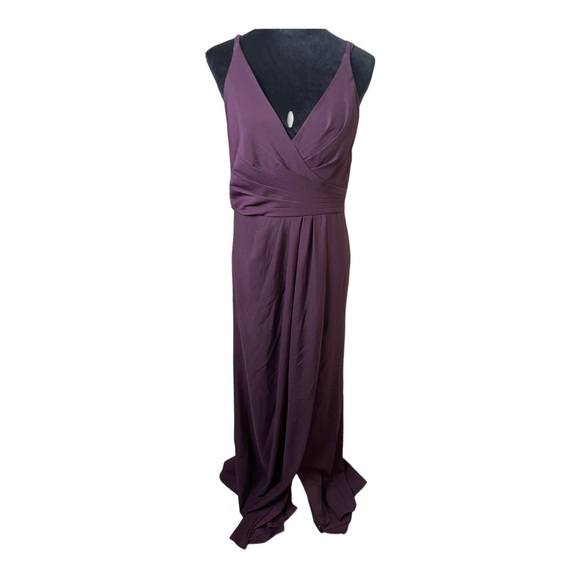 Cachet Dresses & Skirts - Cachet Slit Bridesmaid Maxi Dress Size 10
